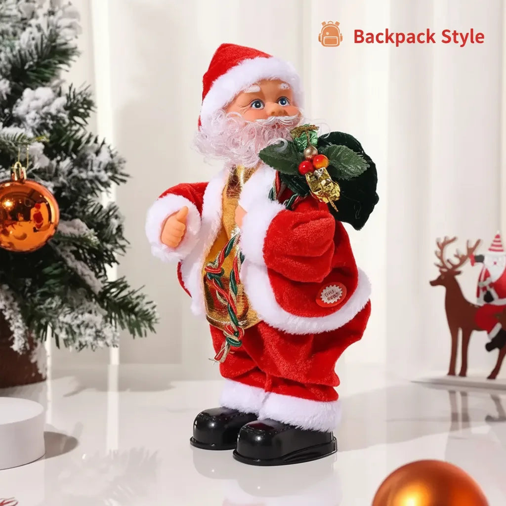 Velaflare™ Electric Hip-Shaking Guitar Santa Claus – Animated Musical Christmas Décor