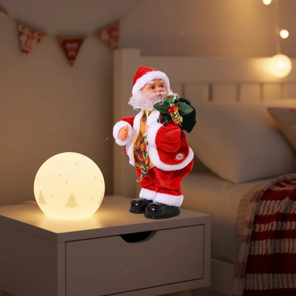 Velaflare™ Electric Hip-Shaking Guitar Santa Claus – Animated Musical Christmas Décor