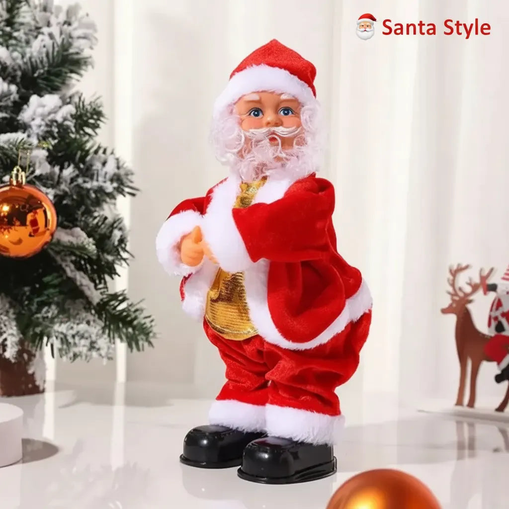 Velaflare™ Electric Hip-Shaking Guitar Santa Claus – Animated Musical Christmas Décor